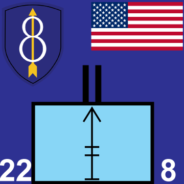 22nd Machine Gun Battalion marker